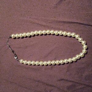 Faux Pearl Necklace, worn once.